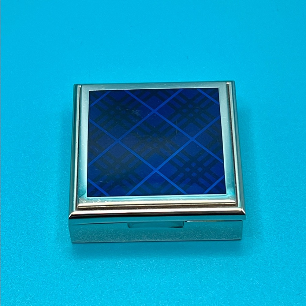 Authentic Burberry Pill Box Blue